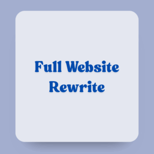 Full Website Rewrite (50+ Pages)