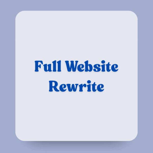 Full Website Rewrite (50+ Pages)