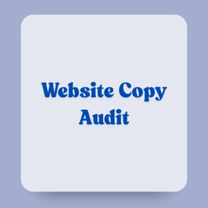 Website Copy Audit (3 Pages)