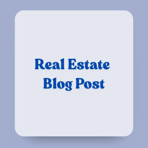 Real Estate Blog Post Package (30 Posts)